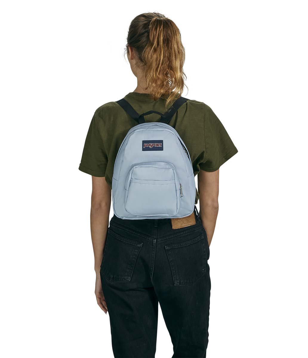 JanSport Half Pint Mini Backpack - Lightweight & Durable Small Backpack for Women & Teens, Blue Dusk | Perfect for School, Travel & Everyday Use