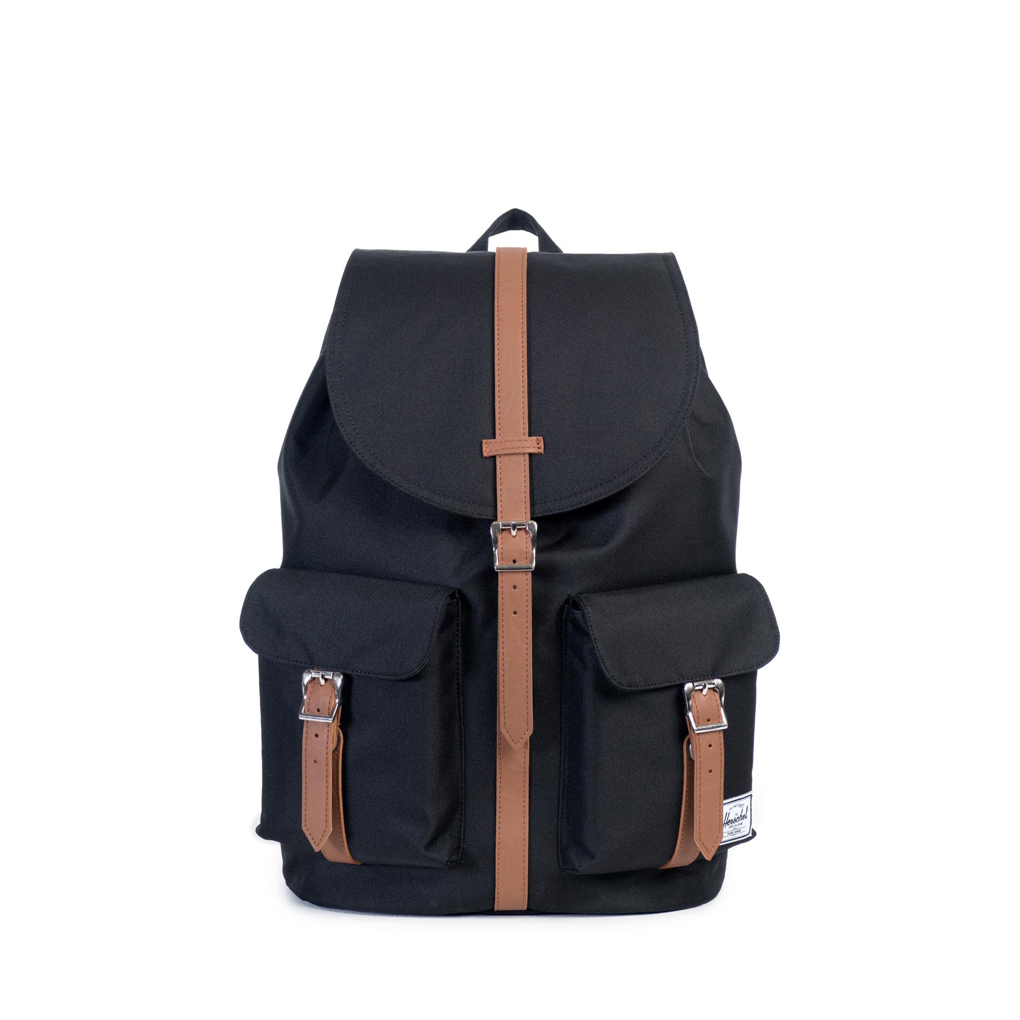 Herschel Dawson Backpack - Stylish & Durable Laptop Backpack for Men & Women, Black/Tan - Perfect for Work, School & Travel