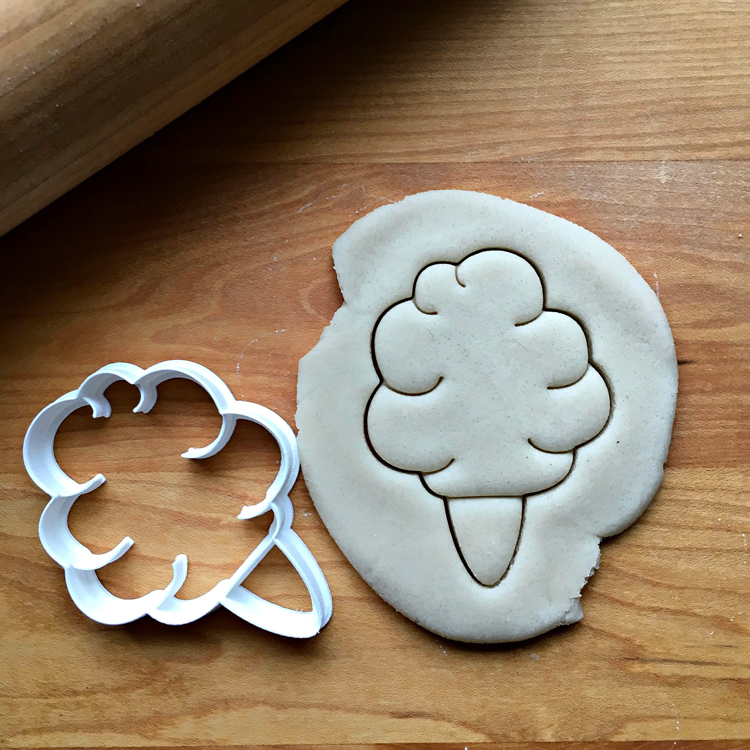 Sweet Prints Inc Cotton Candy Cookie Cutter - 6 Inch Stainless Steel Baking Tool for Sugar Cookies, Cupcakes & Desserts | Dishwasher Safe | Perfect for Birthday Parties, Baby Showers & Holiday Baking