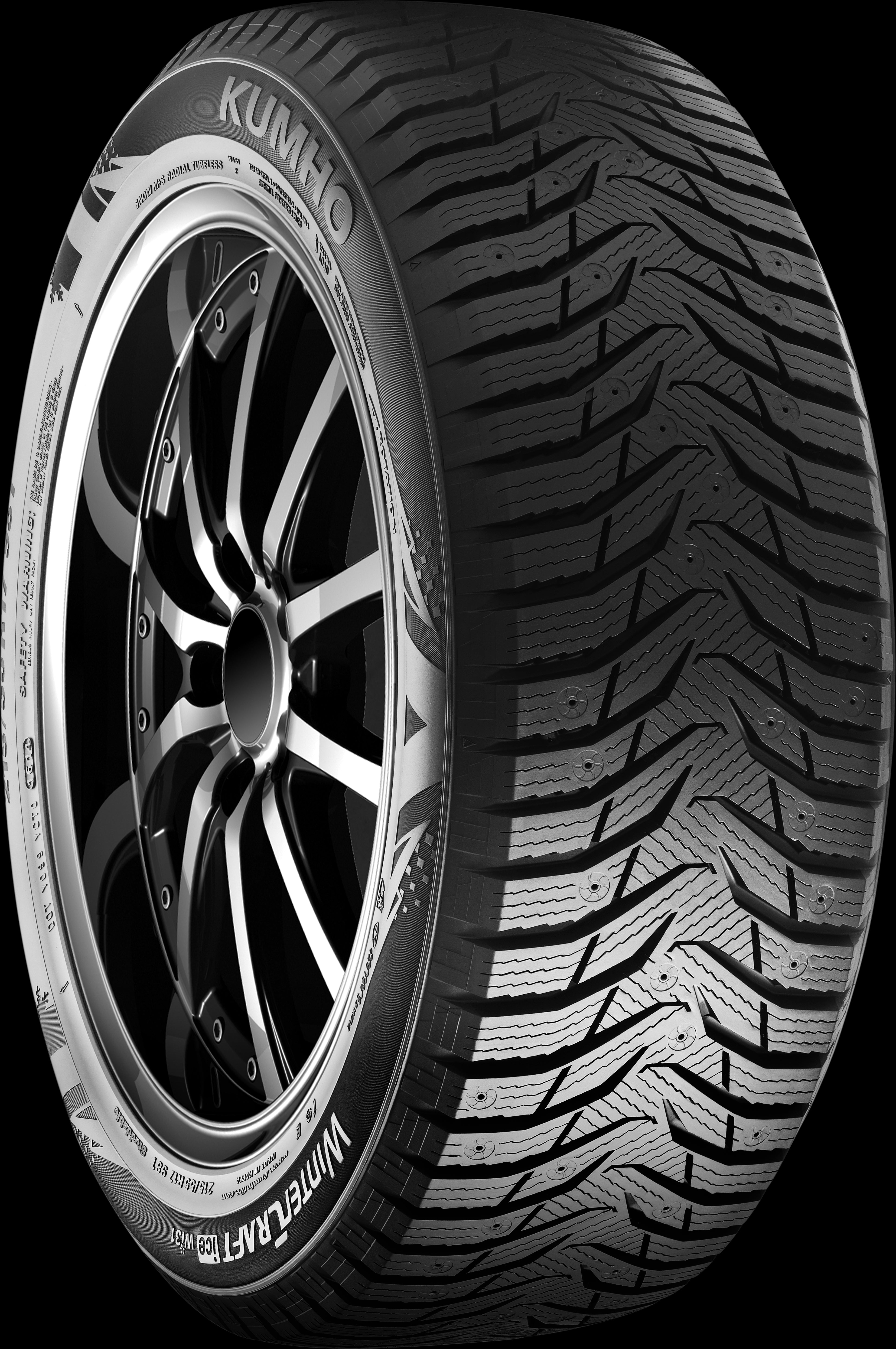 Kumho WinterCraft Ice Wi31 195/60R15 88T Winter Snow Tire - Premium Traction for Ice & Snowy Roads - Perfect for SUVs, Sedans & Light Trucks in Harsh Winter Conditions