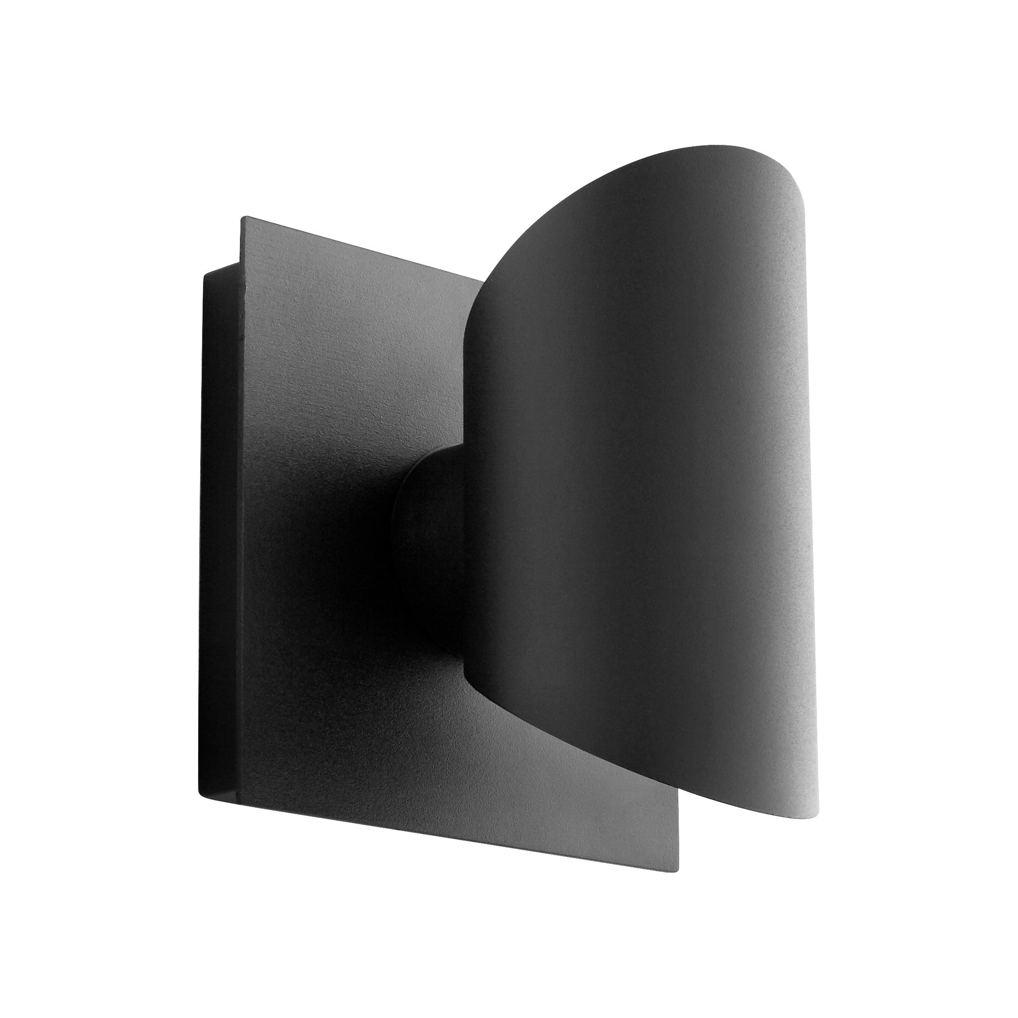 Oxygen Caliber 3 733 15 Modern Cylinder LED Outdoor Wall Light Fixture - Black | Weatherproof Exterior Lighting for Patio, Garden, Porch & Entryway