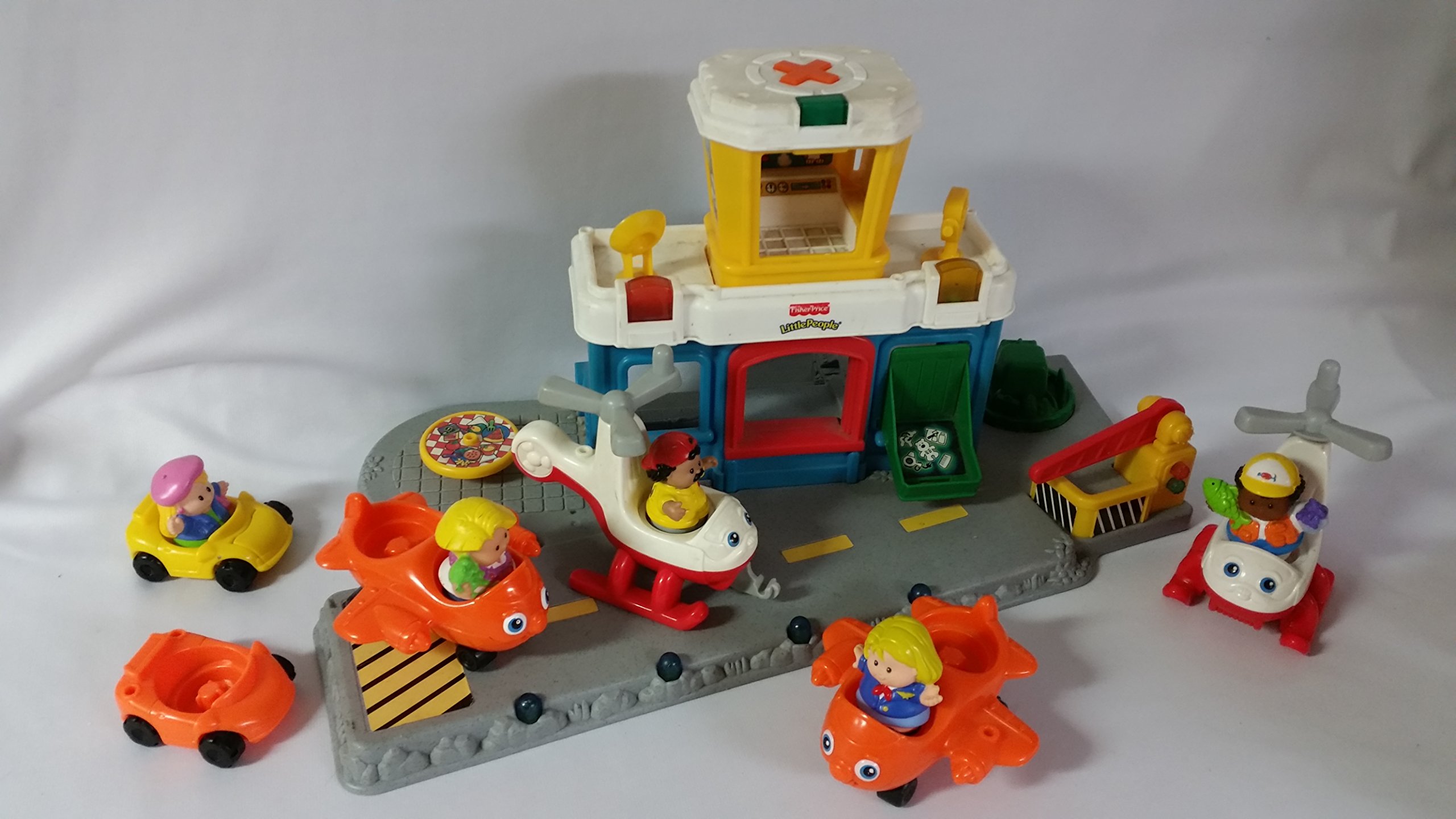 Fisher-Price Little People Discovery Airport Playset - Blue | Interactive Toddler Toy for Learning & Imagination | Perfect for Pretend Play & Travel Adventures
