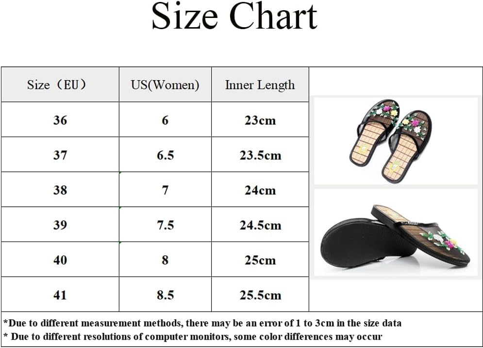 Comfortable Chinese Mesh Bamboo Flats Slippers for Women - Breathable Summer House Shoes for Indoor/Outdoor Use, Spa, Yoga & Relaxation at Home