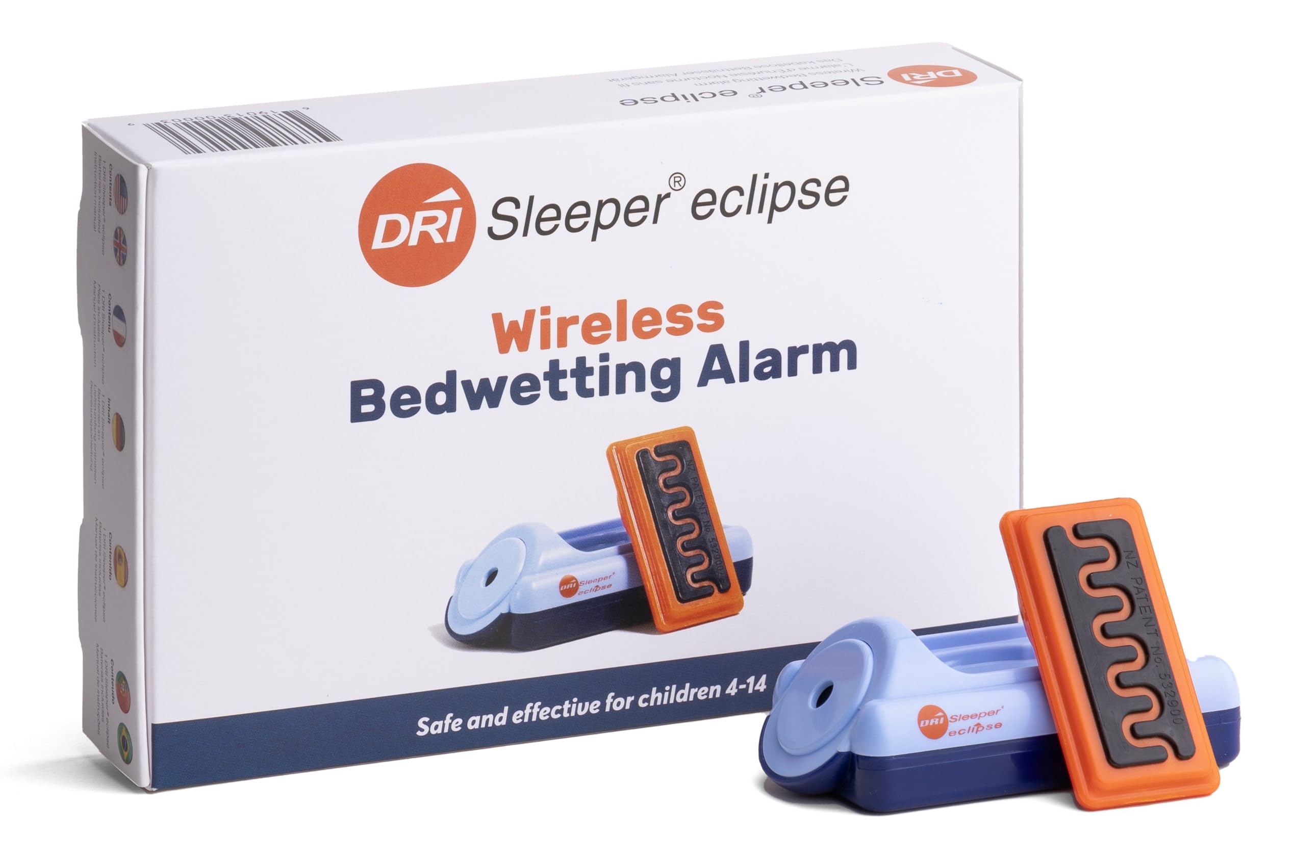 Eclipse Wireless Bedwetting Alarm for Kids - Effective Enuresis Solution with Comfortable Sensor - Perfect for Nighttime Training & Travel Use