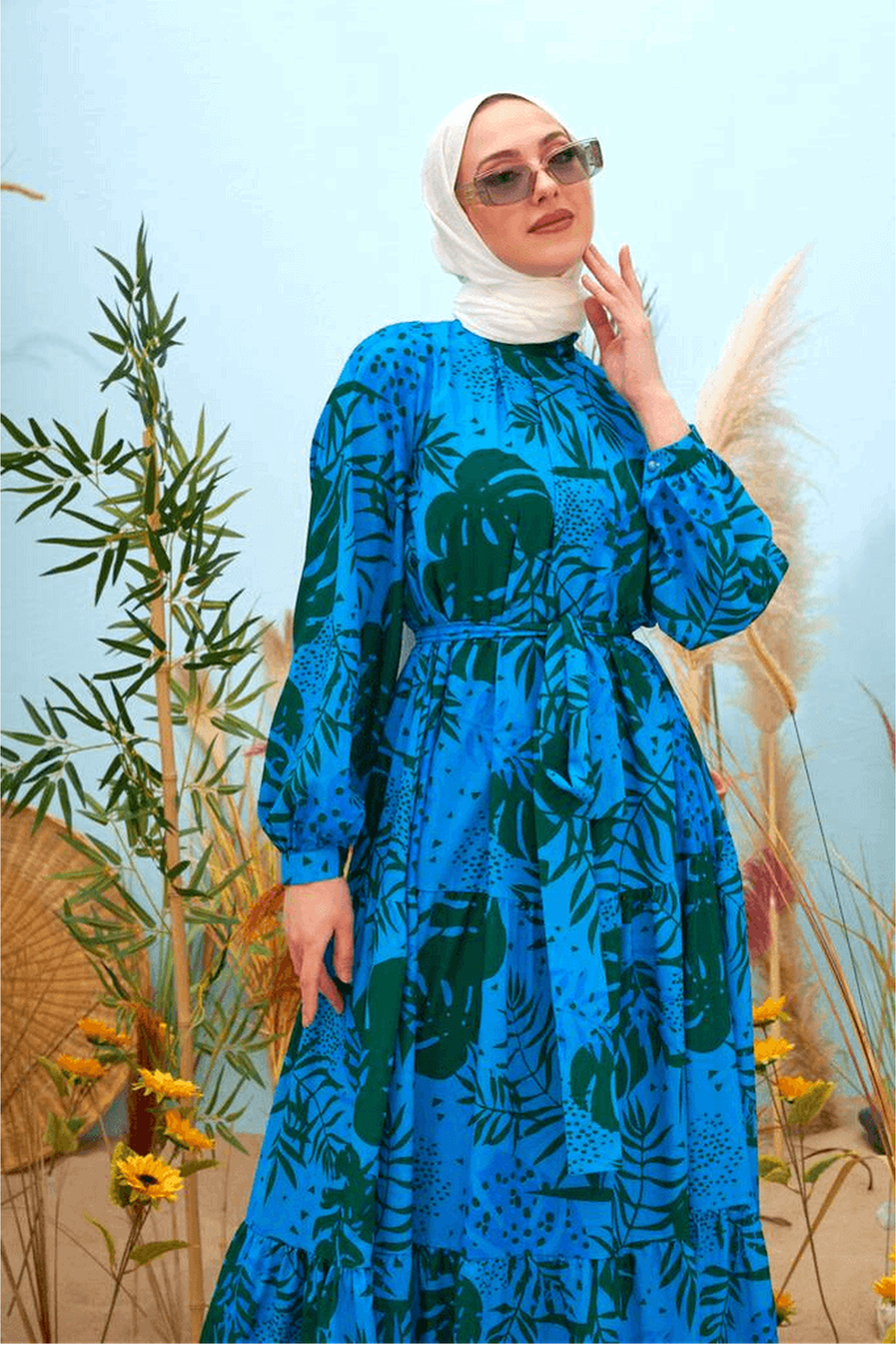 Hannah Maxi Dress with Detailed Side Design and Long Sleeves | Elegant Flowy Women's Formal Dress for Weddings, Parties & Evening Events