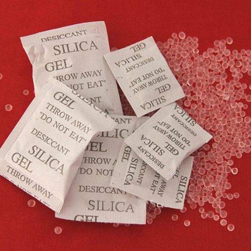 100 Pack Silica Gel Desiccant Packets - Moisture Absorber for Storage, Closet, Shoes & Electronics | Safe & Reusable Dehumidifiers for Home, Travel & Office Use