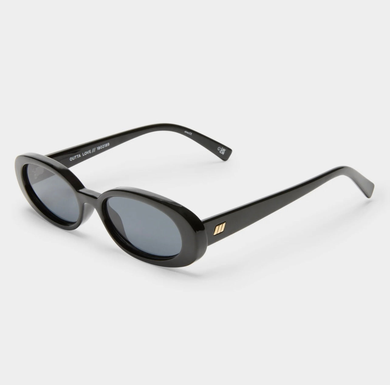 Outta Love Black Smoke Mono Polarized Sunglasses for Men & Women - UV Protection, Fashionable & Lightweight for Outdoor Activities, Driving, Beach & Travel