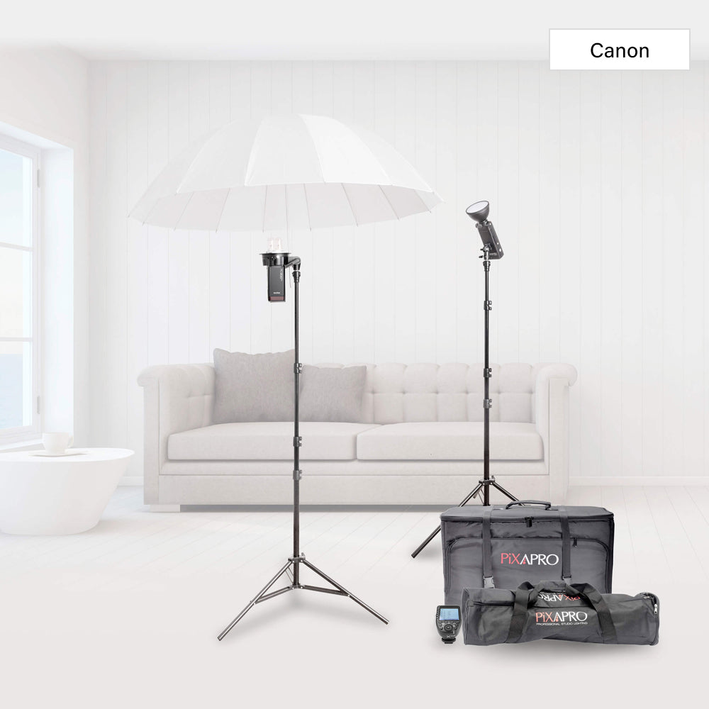 AD200ProII Professional Photography Lighting Kit for Medium Interiors - Perfect for Studio, Portrait, and Product Photography