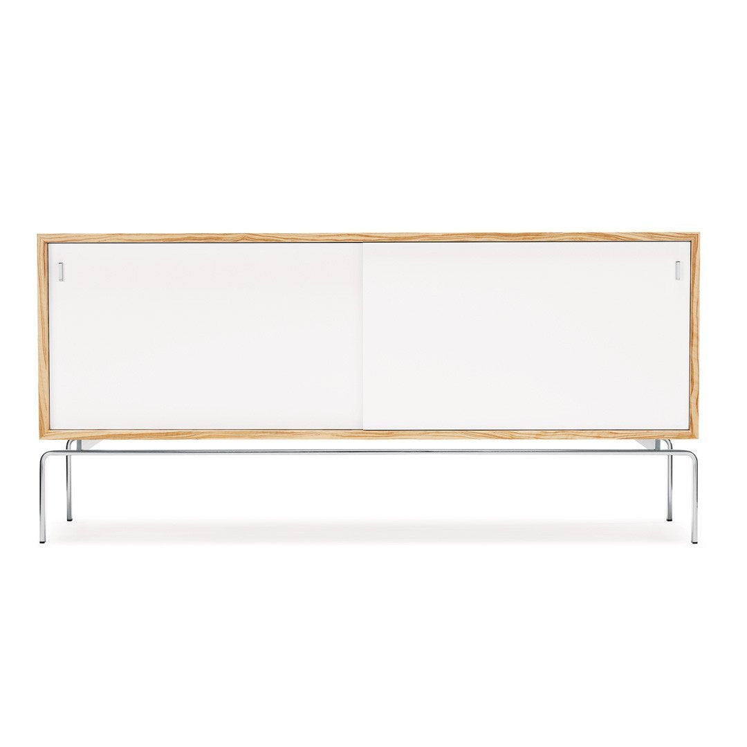 FK 100 Sideboard - Modern Buffet Cabinet with 2 Doors & 4 Drawers, Solid Wood Dining Room Storage Furniture for Living Room, Kitchen, Entryway - Perfect for Home Organization & Stylish Decor