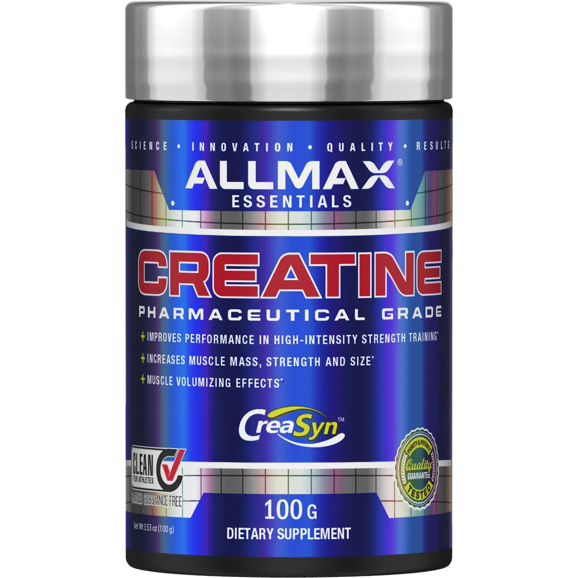 ALLMAX Creatine Monohydrate Powder - Premium Muscle Building Supplement for Athletes & Bodybuilders - Supports Strength, Endurance & Recovery - Ideal for Pre/Post Workout & Fitness Training