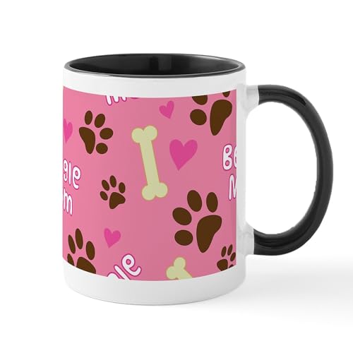 White/Black Inside - Beagle Mom Gift Mugs