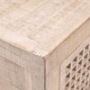 Handmade Designer Natural Wood Six-Door Sideboard Buffet Cabinet - Stylish Storage for Dining Room, Living Room & Entryway