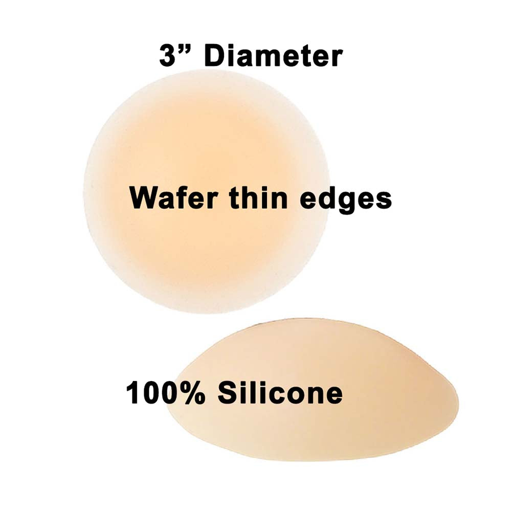 BRAZA No Adhesive Silicone Petal Tops - 3 Pack | Seamless Nipple Covers for Women | Reusable, Invisible Under Clothes | Perfect for Dresses, Swimsuits & Special Occasions