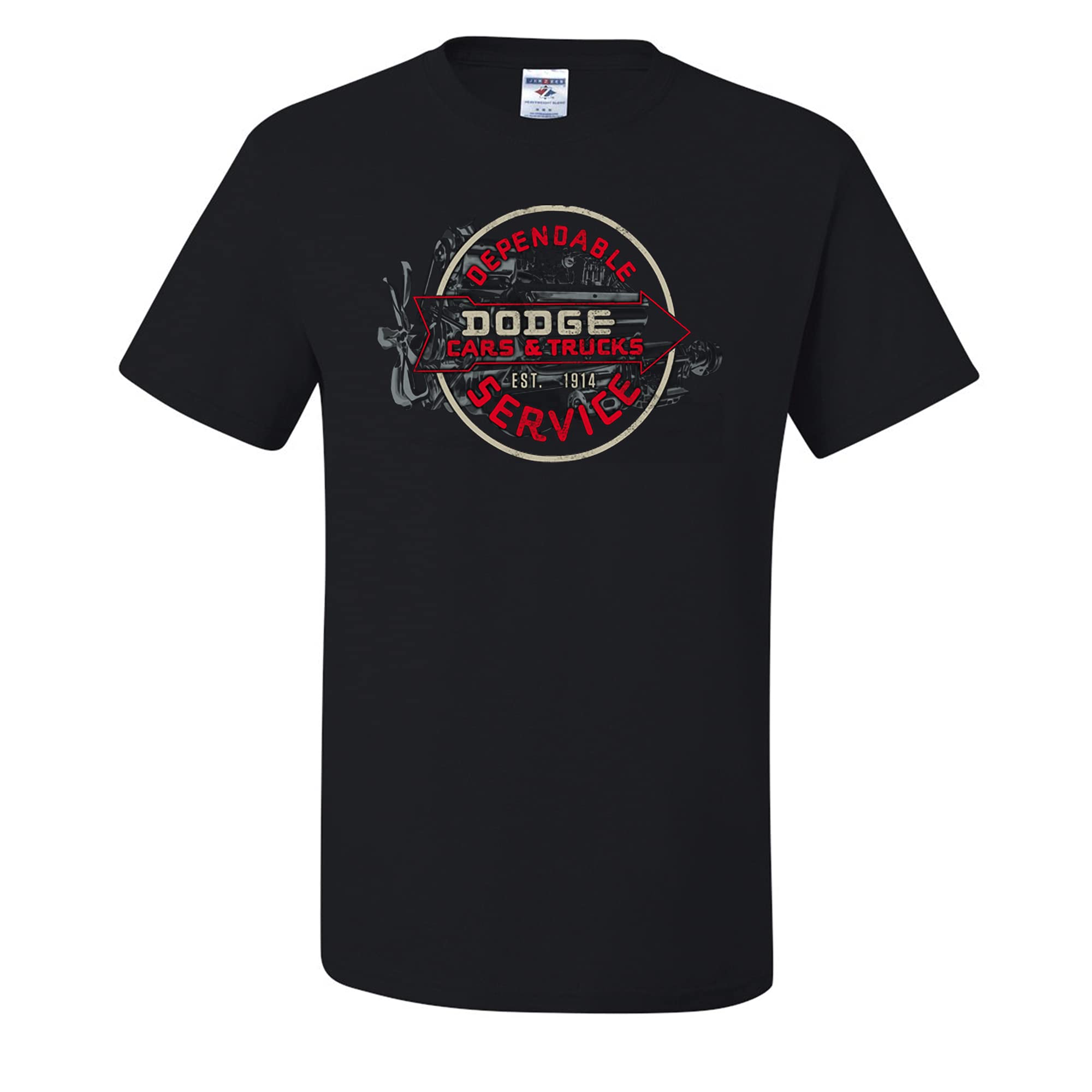 Vintage Dodge Motors Licensed Men's T-Shirt - Est. 1914 Retro Design for Car Enthusiasts | Perfect for Casual Wear, Car Shows & Dodge Fan Gifts