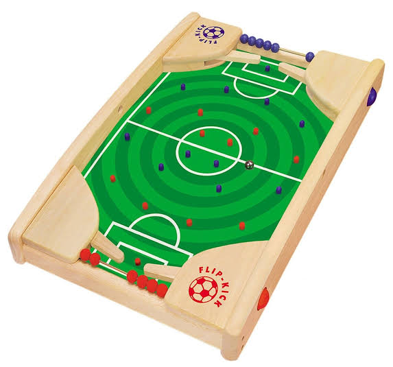 Flip Kick Wooden Soccer Game - Fun Tabletop Football Game for Kids & Adults - Perfect for Family Game Nights, Parties & Indoor Sports Fun