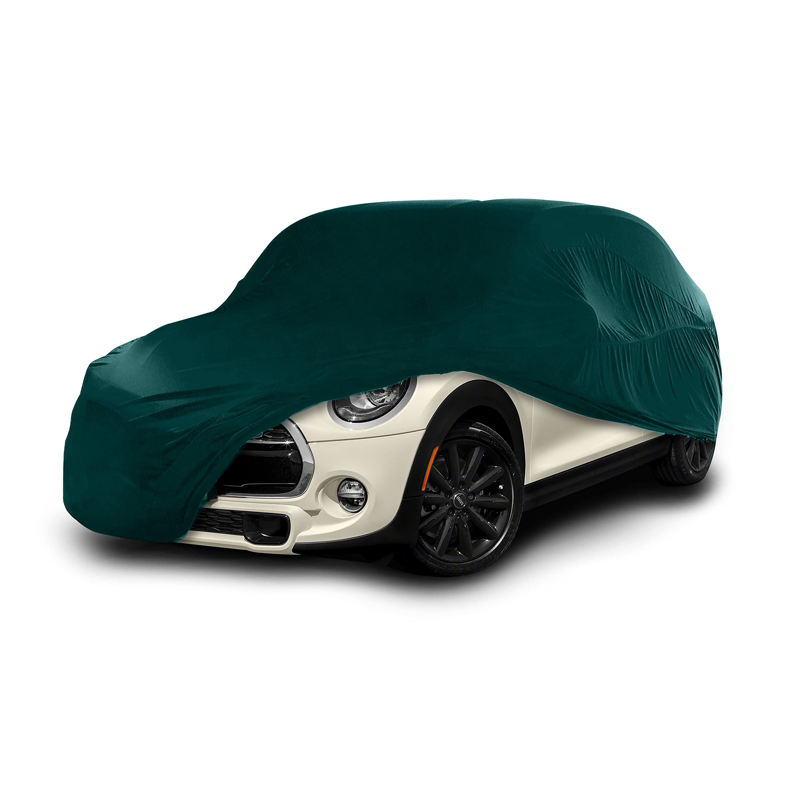 Cosmos Indoor Garage Car Cover Small Green 10354 - Waterproof Dustproof Vehicle Protection for Compact Cars, Sedans & SUVs - Perfect for Home Garage, Storage & Long-Term Parking