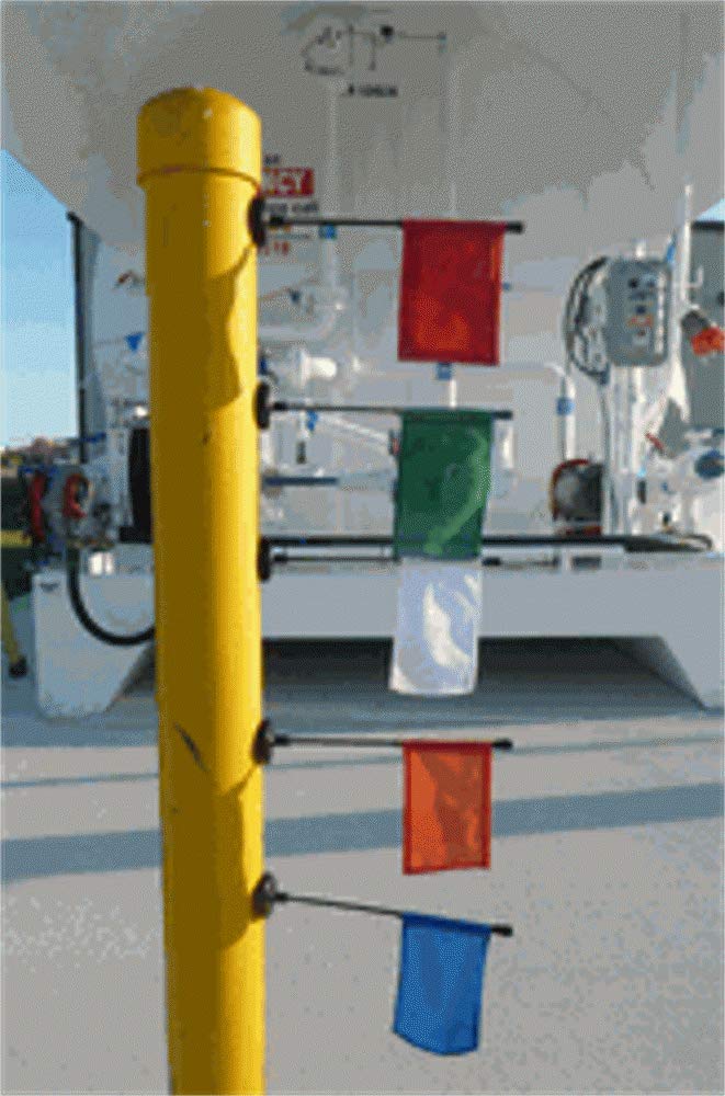 Orange Magnetic Base Flag with Flexible Pole - Perfect for Cars, Trucks, and Office Desks | American Made Patriotic Decoration