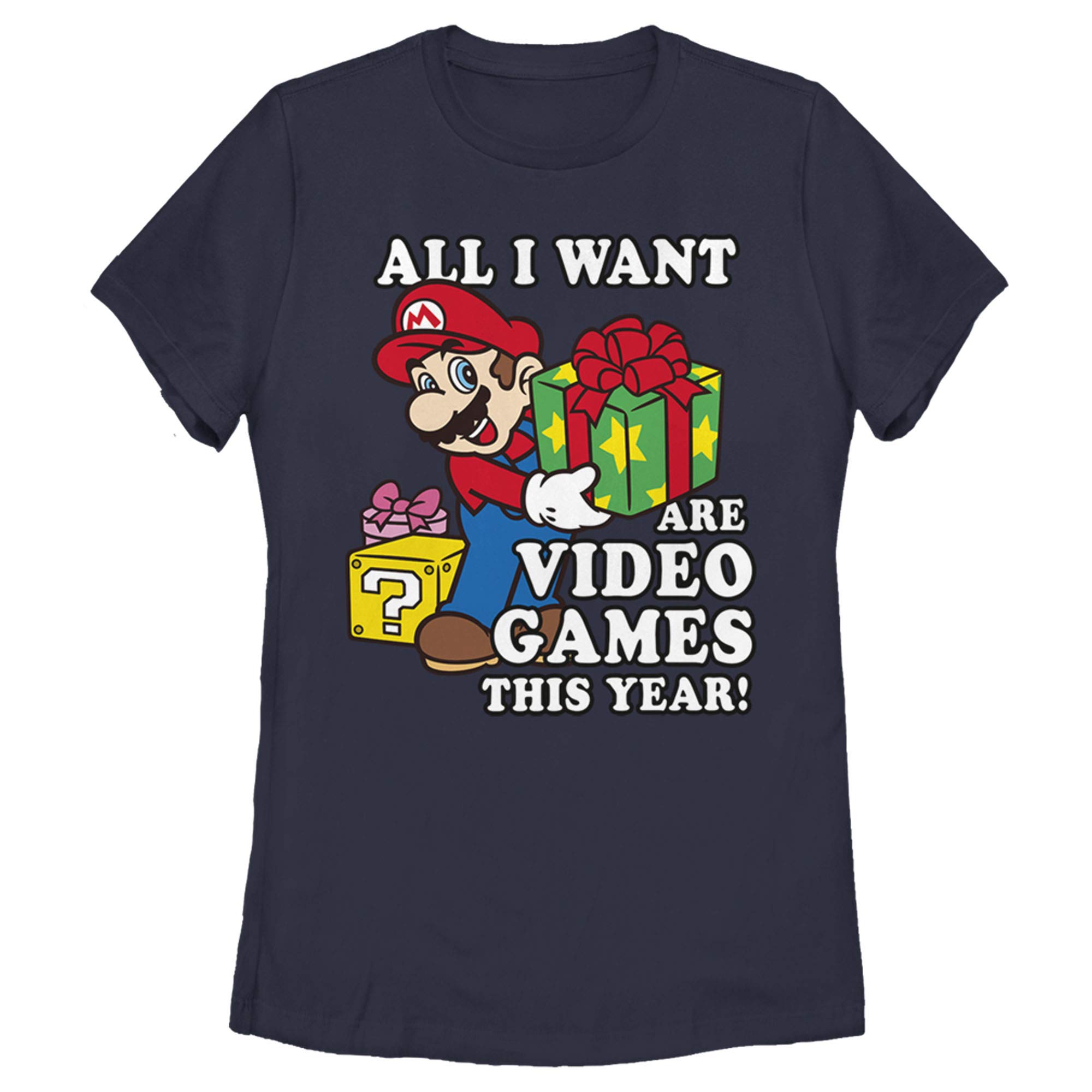 Nintendo Mario Video Games T-Shirt for Women - Christmas Gift Idea for Gamers | Perfect for Gaming Parties & Holiday Events