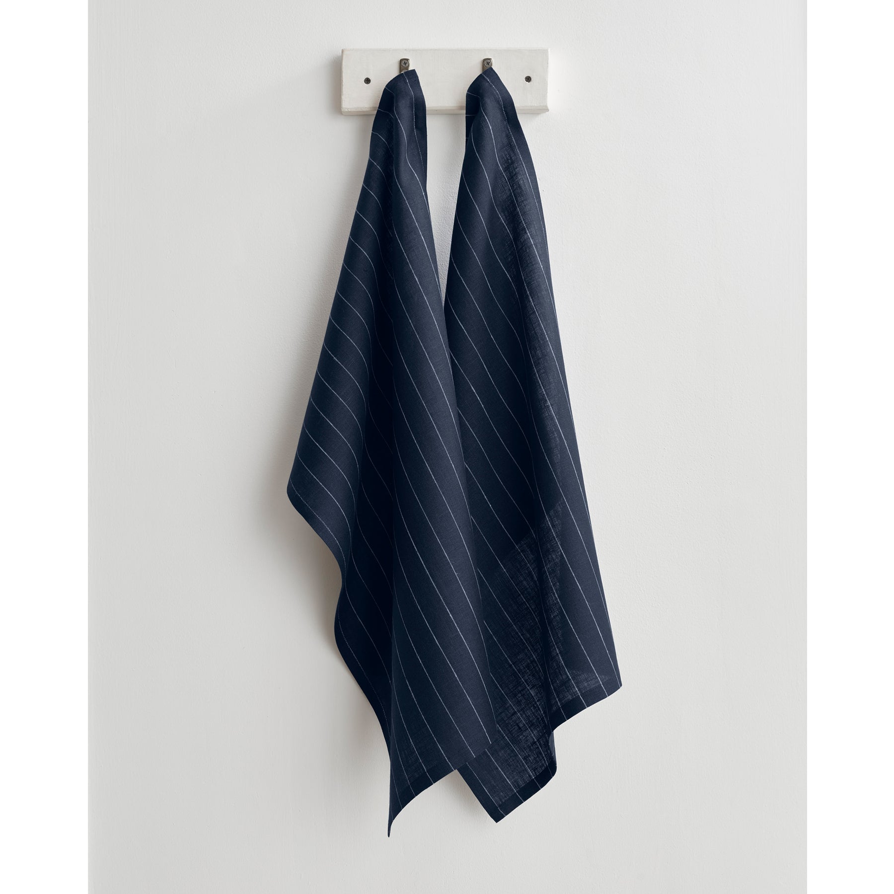 Premium Pinstripe Kitchen Towels Set of 2 - Absorbent Cotton Dish Towels for Drying Dishes & Cleaning - Perfect for Modern Kitchens & Housewarming Gifts