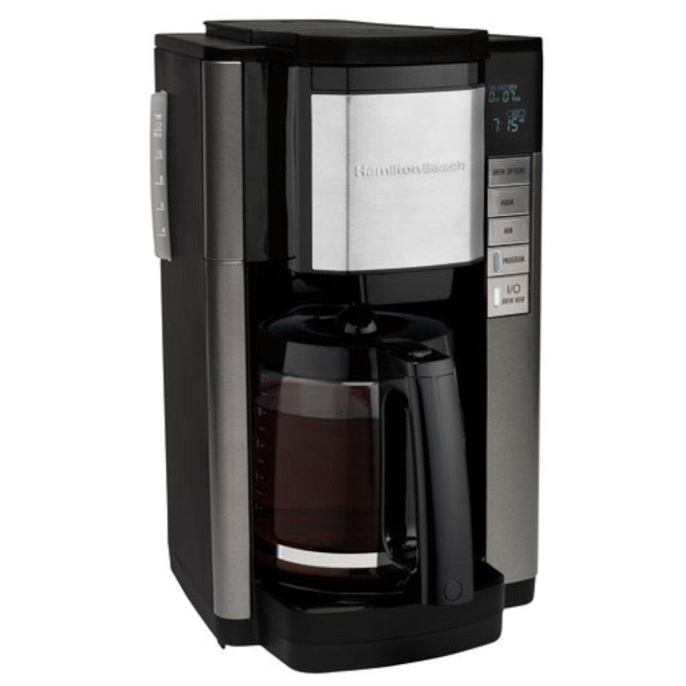 Hamilton Beach 46382C Front Fill Plus Programmable Coffee Maker - Certified Refurbished with Home Essentials Warranty | Perfect for Home, Office & Kitchen Use