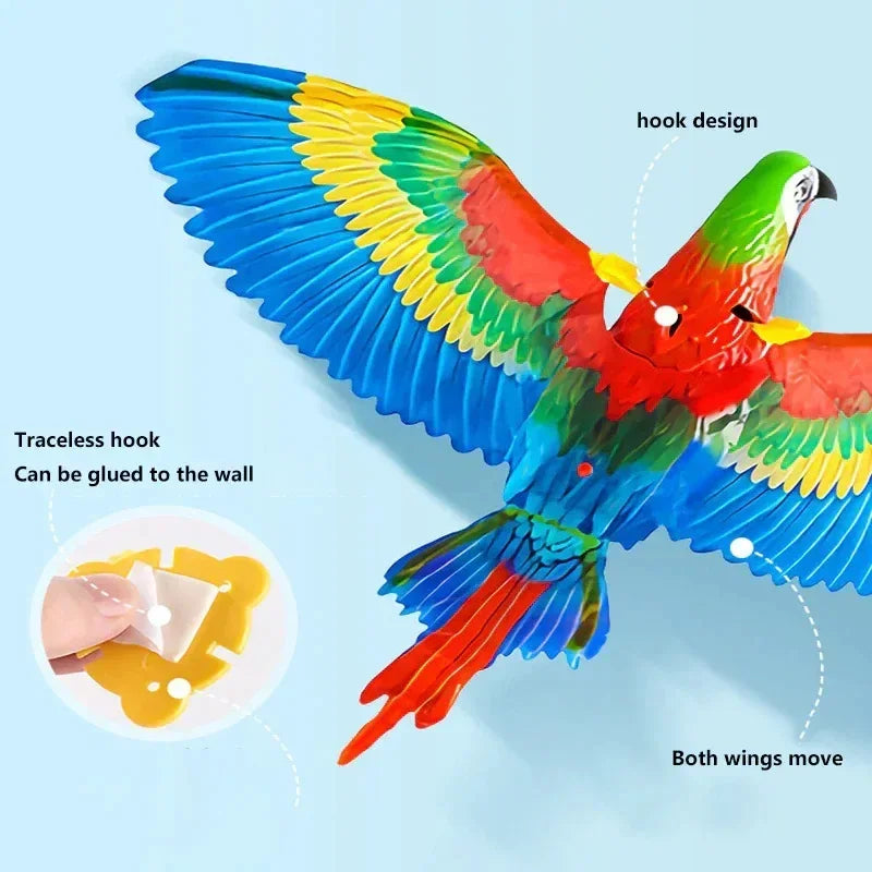 Electric Flying Eagle Interactive Cat Toy - Simulation Bird Hanging Toy for Indoor Play - Perfect for Exercise & Entertainment for Kittens & Adult Cats