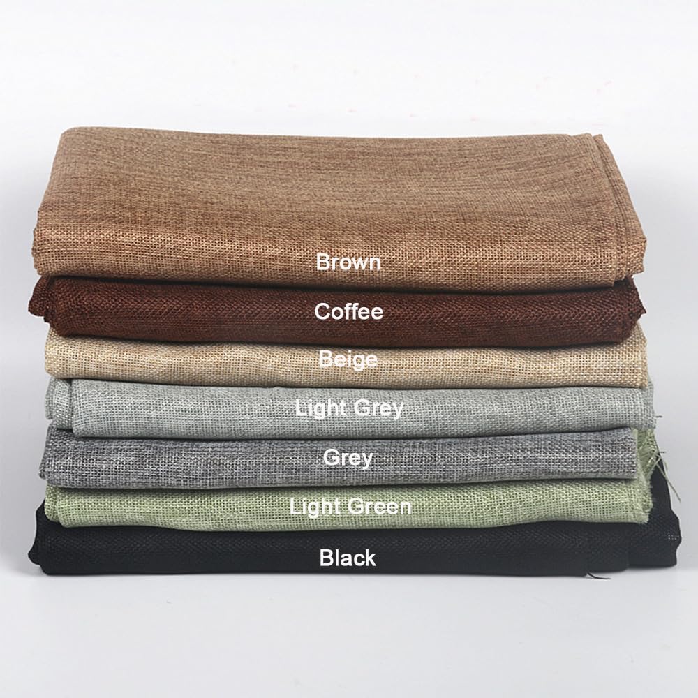 Flushbay Light Grey Speaker Grill Cloth - Single Layer Linen Dustproof Mesh Fabric for Stereo Replacement, Home Stage Speakers, Media Cabinet, KTV Box (50x146cm) - Ideal for Home Theater, Studio, and Live Sound Systems