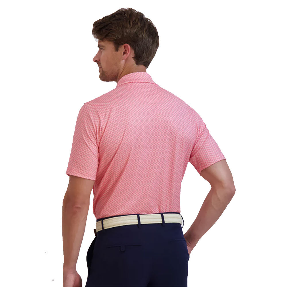 Fairway & Greene Men's Palmetto Print Golf Polo Shirt - Moisture-Wicking & Breathable for Comfort on the Course | Perfect for Golf Tournaments & Casual Summer Wear