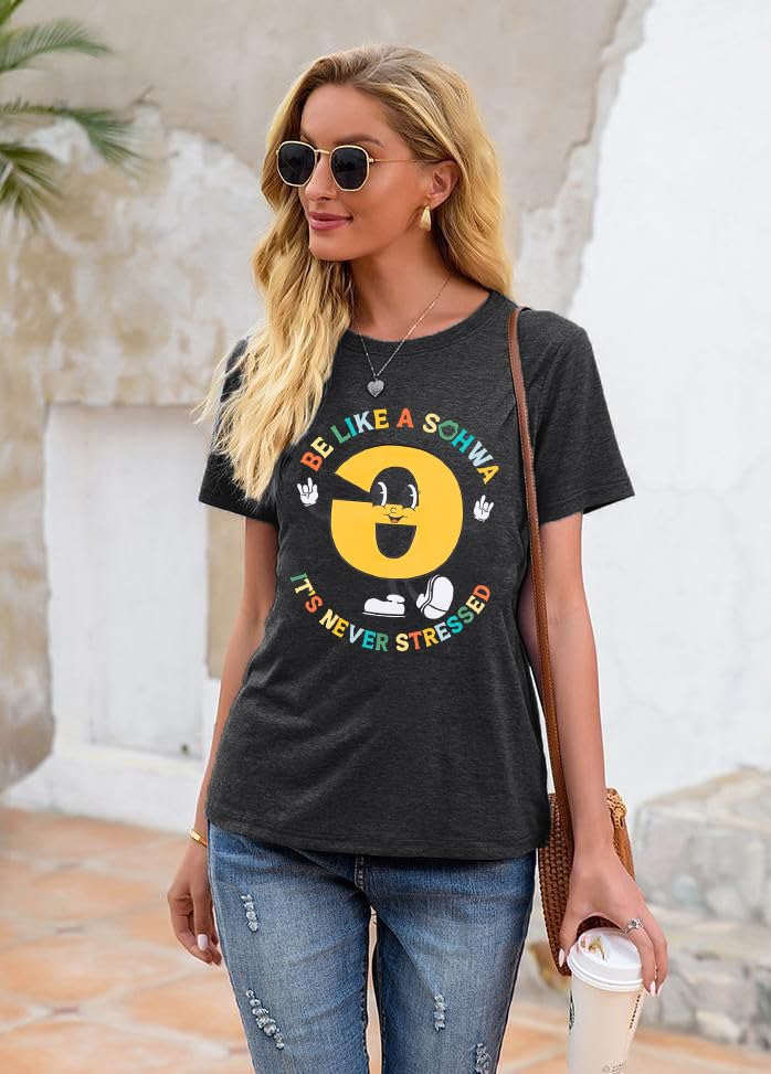Autism Awareness Shirt for Women - 'Be Like A Schwa It's Never Stressed' Funny Speech Therapy T-Shirt | Perfect for Pathologists, Dyslexia Teachers & Special Education Professionals | Great for Therapy Sessions, Classrooms & Awareness Events