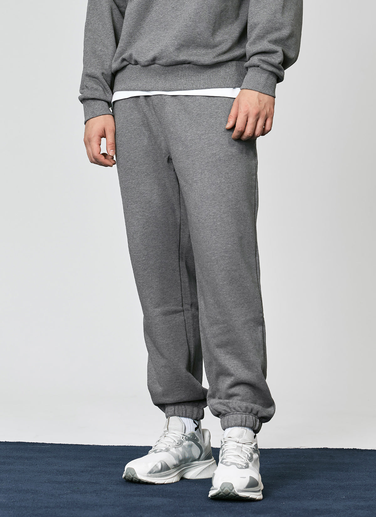 French Terry Loose Fit Jogger Pants for Men - Soft Comfortable Casual Sweatpants with Pockets for Lounge, Workout & Travel