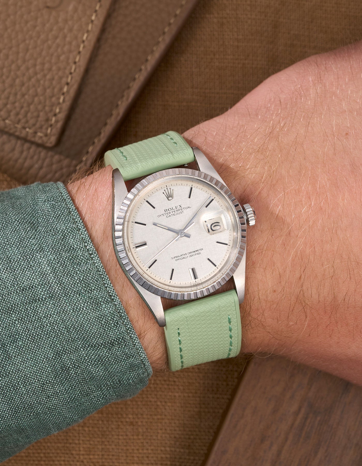 Vertech FKM Rubber Watch Strap 20mm - Straight End, Green - Durable & Comfortable for Everyday Wear, Sports & Outdoor Activities