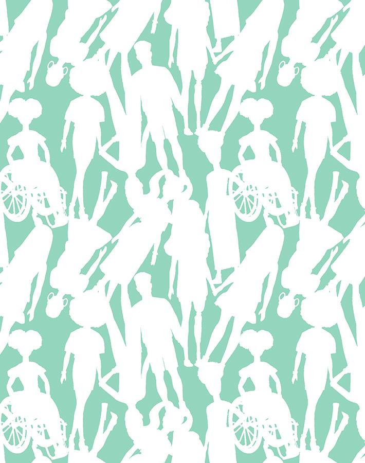 Barbie™ Caribbean Fashionistas™ Silhouettes Wallpaper - Perfect for Girls' Bedroom, Playroom & Barbie-Themed Decor
