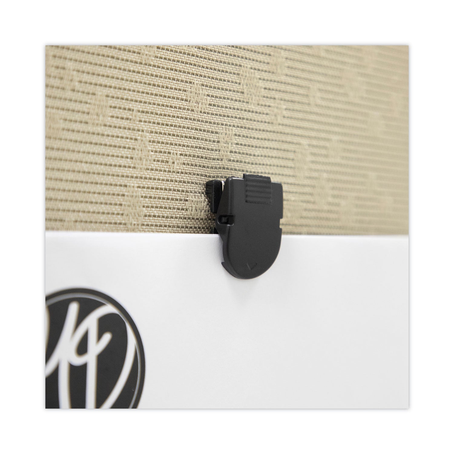 Advantus Black Wall Clips for Fabric Panels - 40 Sheet Capacity, Pack of 20 | Perfect for Office Organization, Classroom Displays & Home Decor