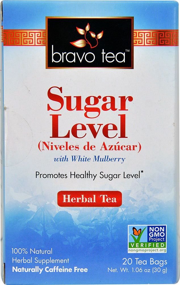 Bravo Tea Sugar Level Caffeine Free Herbal Tea - 20 Tea Bags for Relaxation & Wellness | Perfect for Evening, Stress Relief & Healthy Lifestyle