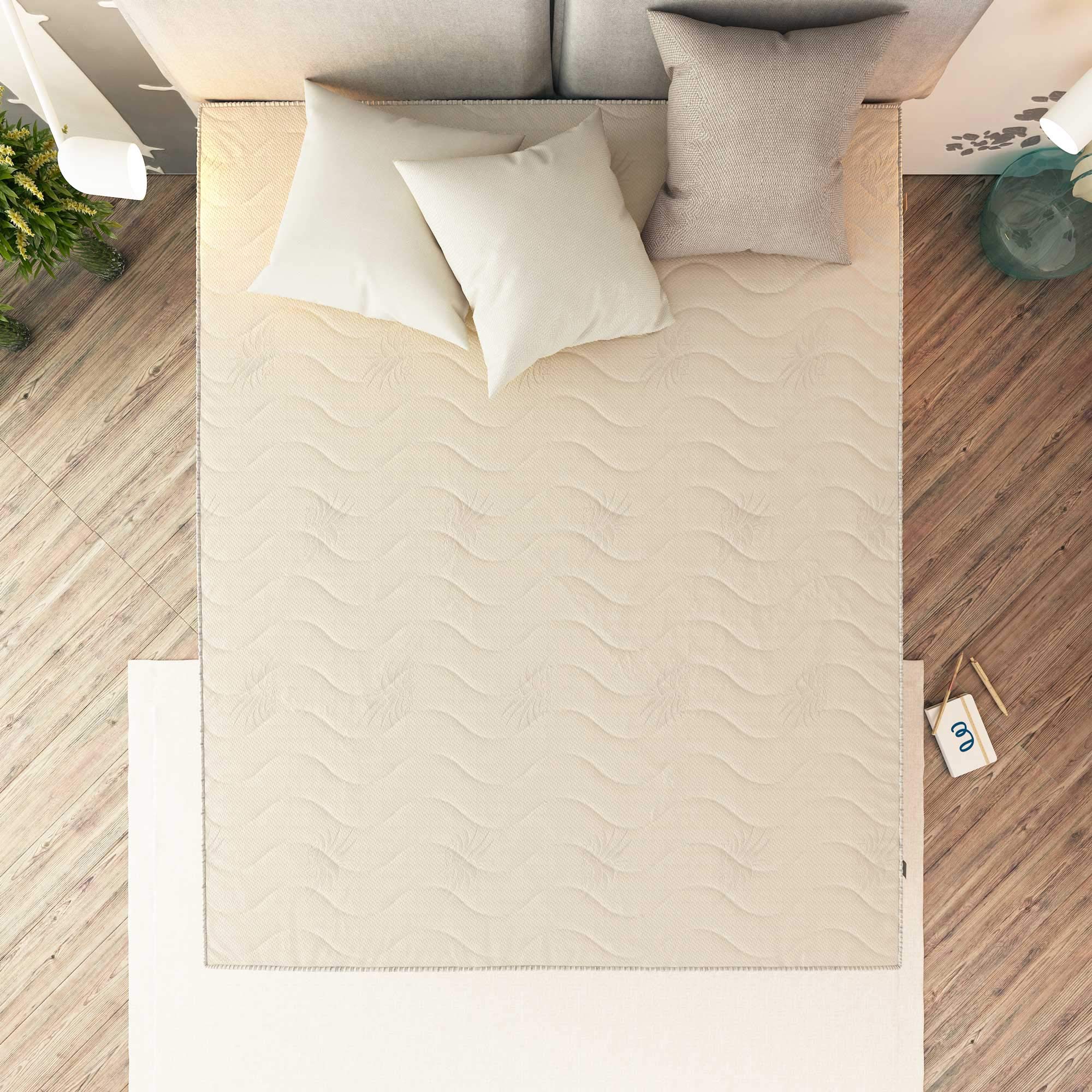 Baldiflex 8cm Thick 180x200cm Viscoelastic Memory Foam Mattress Topper - Hypoallergenic & Breathable Cover for Back Pain Relief - Perfect for Bedroom, Guest Room & Dormitory Comfort
