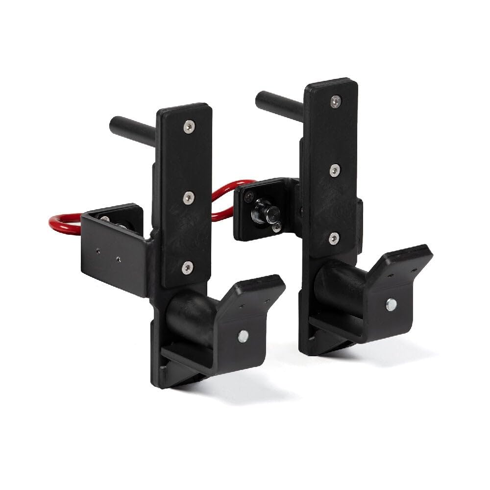 Titan Fitness T-3 Series Roller J-Hooks - Heavy Duty 1000 LB Capacity Power Rack Attachment for Smooth Barbell Racking - Perfect for Home Gym, Weightlifting & Strength Training Workouts