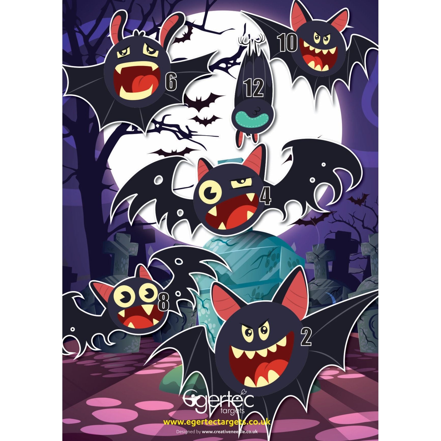 Halloween Target Faces - Scary & Fun Masks for Trick or Treating, Cosplay & Halloween Parties