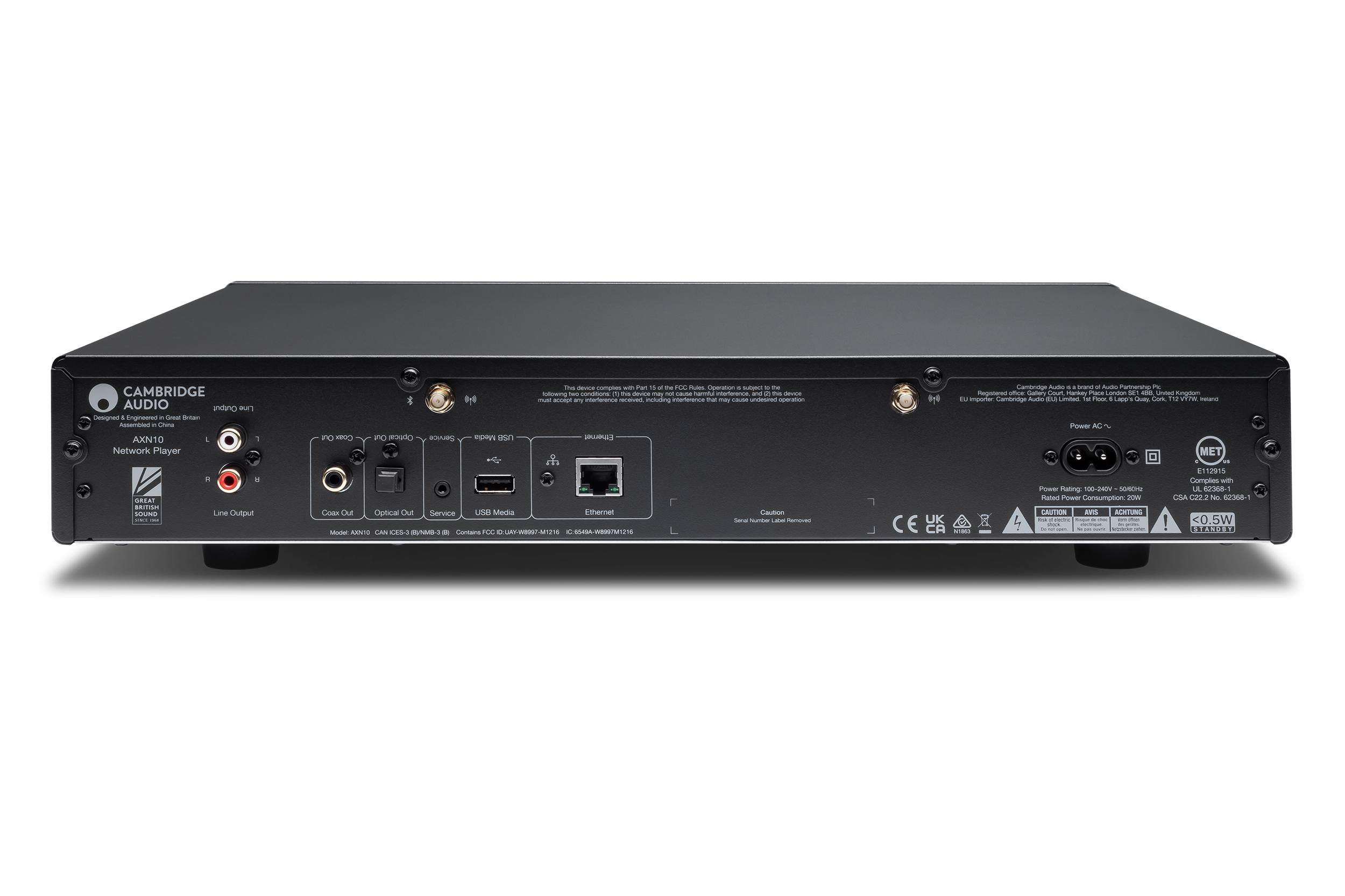 Cambridge Audio AXN10 Hi-Fi Network Streamer - Wireless Music Player for Home Audio Systems | Perfect for Streaming Spotify, Tidal & More in Your Living Room or Home Theater