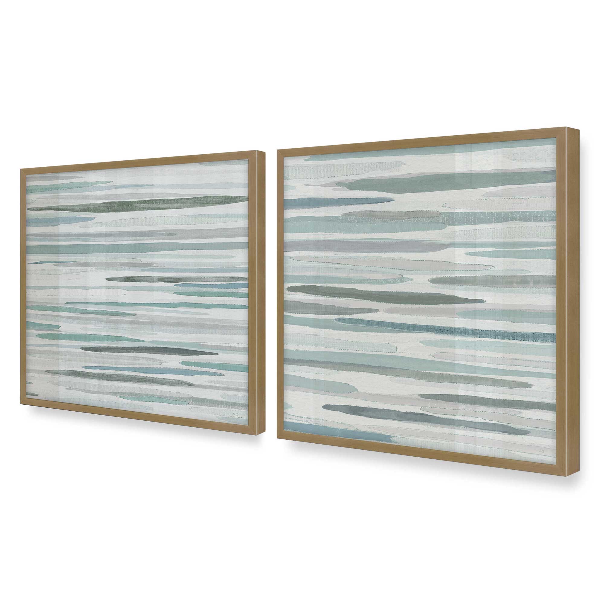Cresting Calm Set of 2 Wall Art Prints on Archival Matte Paper - Coastal Beach Decor for Living Room, Bedroom & Office