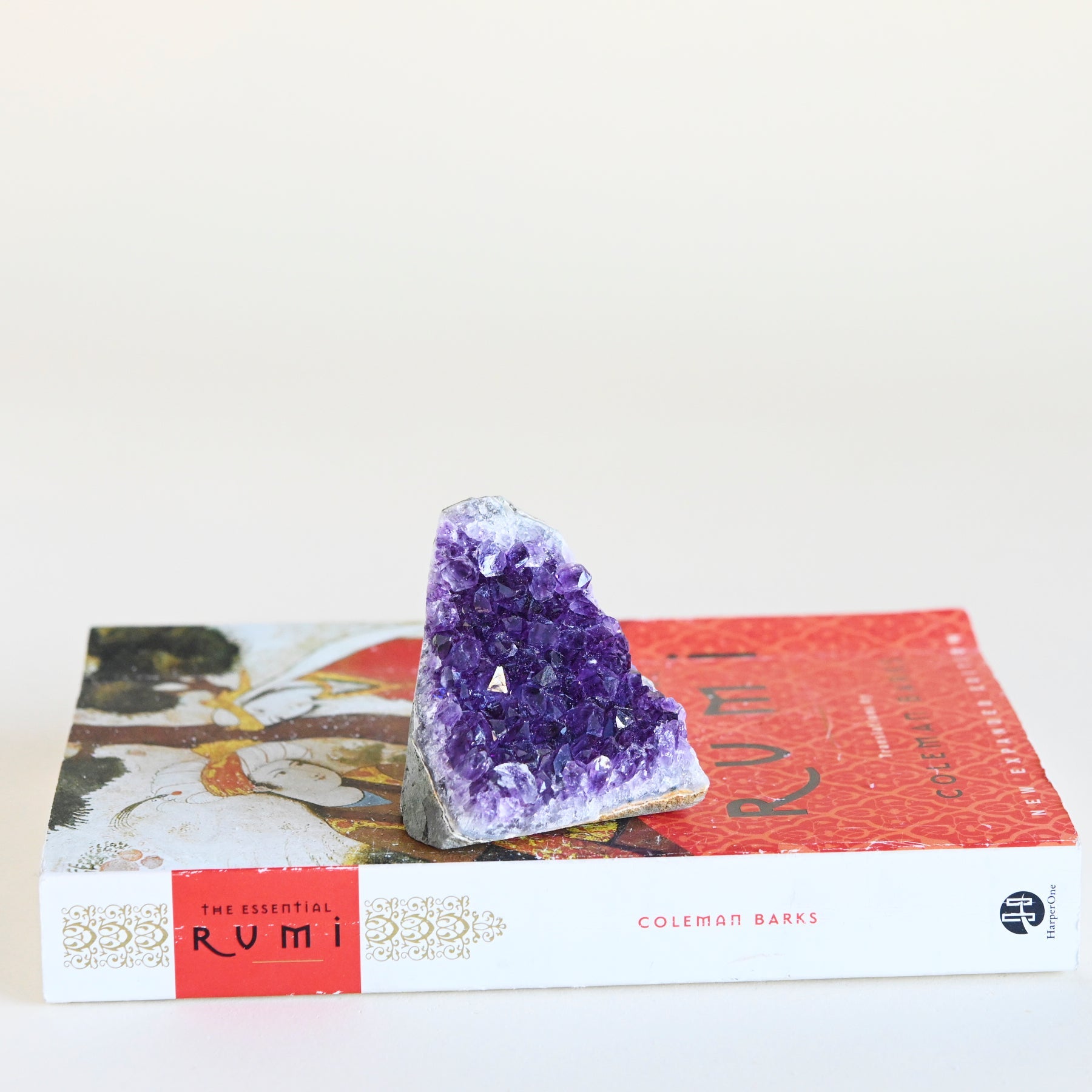 Natural Amethyst Geode with Cut Base - Large Purple Crystal Cluster for Home Decor, Meditation & Healing - Perfect for Living Room, Office or Gift