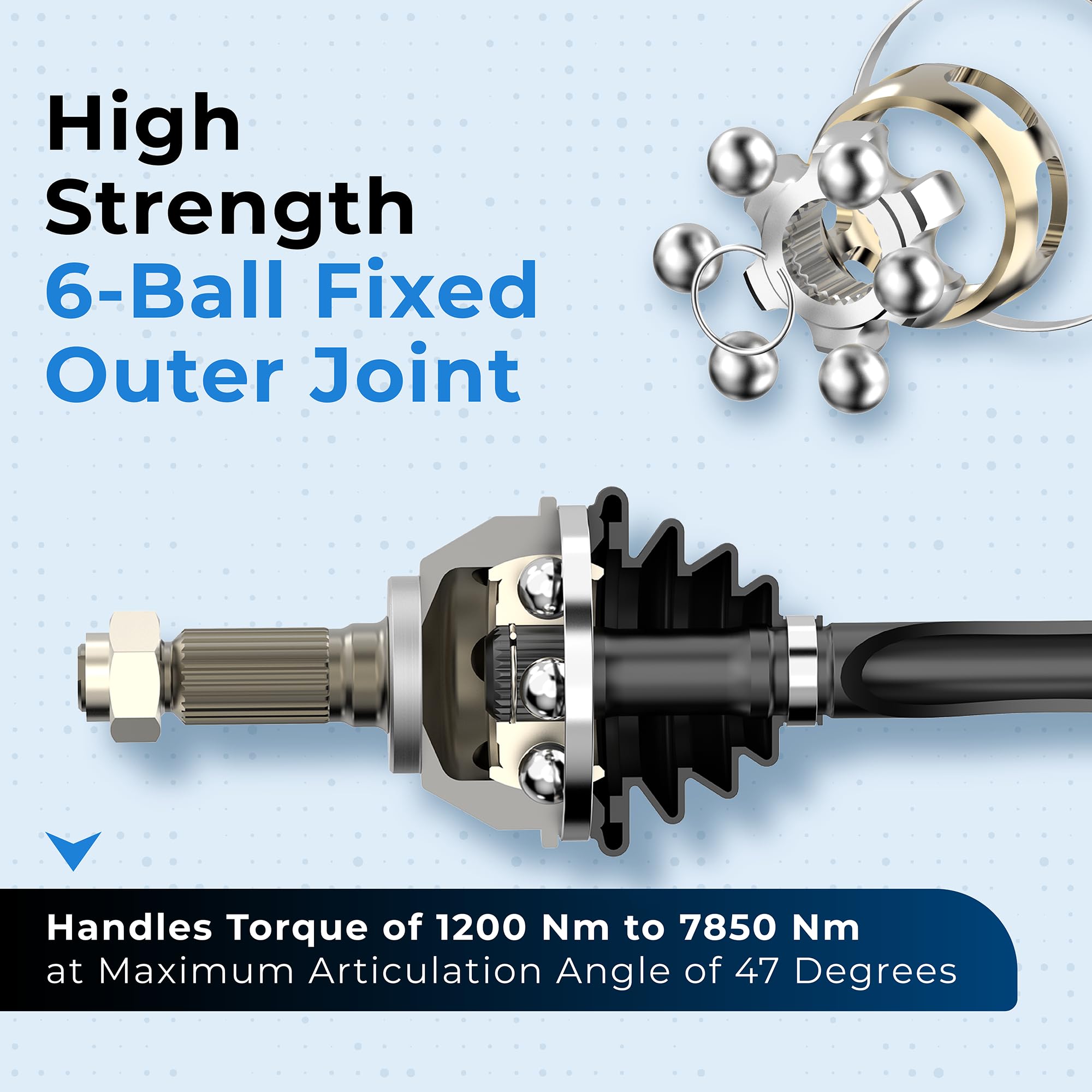 Replacement CV Axle Shaft Assembly - Front Right for 2010-2014 Volkswagen Golf TDI Hatchback with Automatic Dual Clutch Transmission | Perfect for Smooth Drives & Off-Road Adventures