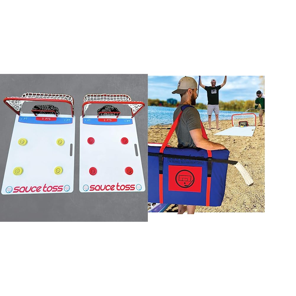 Premium Hockey Passing Game Set with Accessories - Perfect for Backyard Training, Team Drills & Family Fun