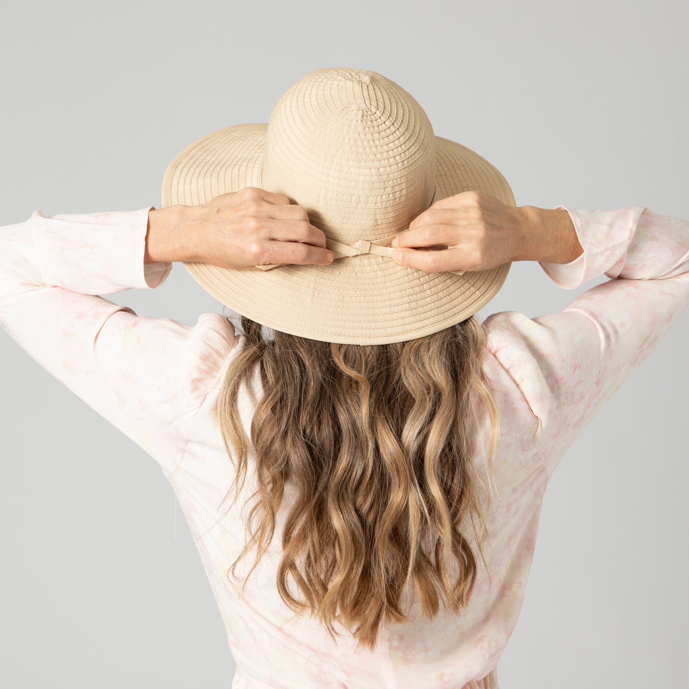 Women's Floppy Hat with Ribbon - Medium Brim Sun Hat for Beach, Garden & Outdoor Activities