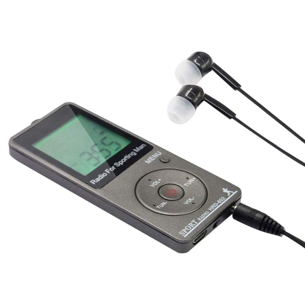 Portable AM FM Radio with Rechargeable Battery, Digital Display & Stereo Sound - Includes Headphones for Personal Use | Perfect for Camping, Emergencies & Outdoor Activities