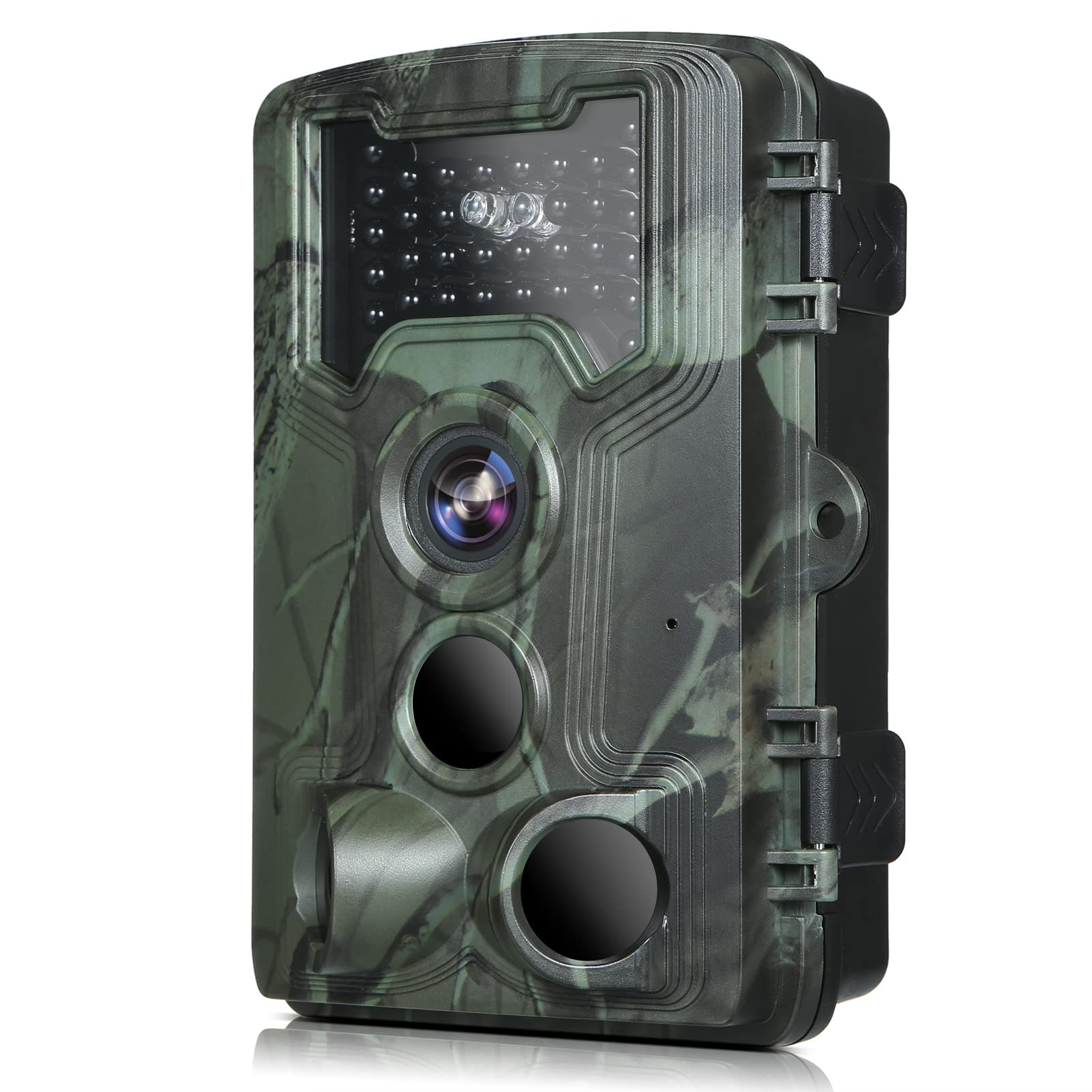 36MP 1080P Trail Game Camera with Night Vision - 3 PIR Sensors, IP66 Waterproof, Motion Activated Infrared Hunting Camera for Wildlife Scouting, Outdoor Research & Home Security Monitoring
