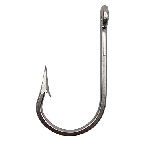 Big Game Fishing Hooks - Stainless Steel Tuna Hooks 10Pcs for Saltwater Fishing