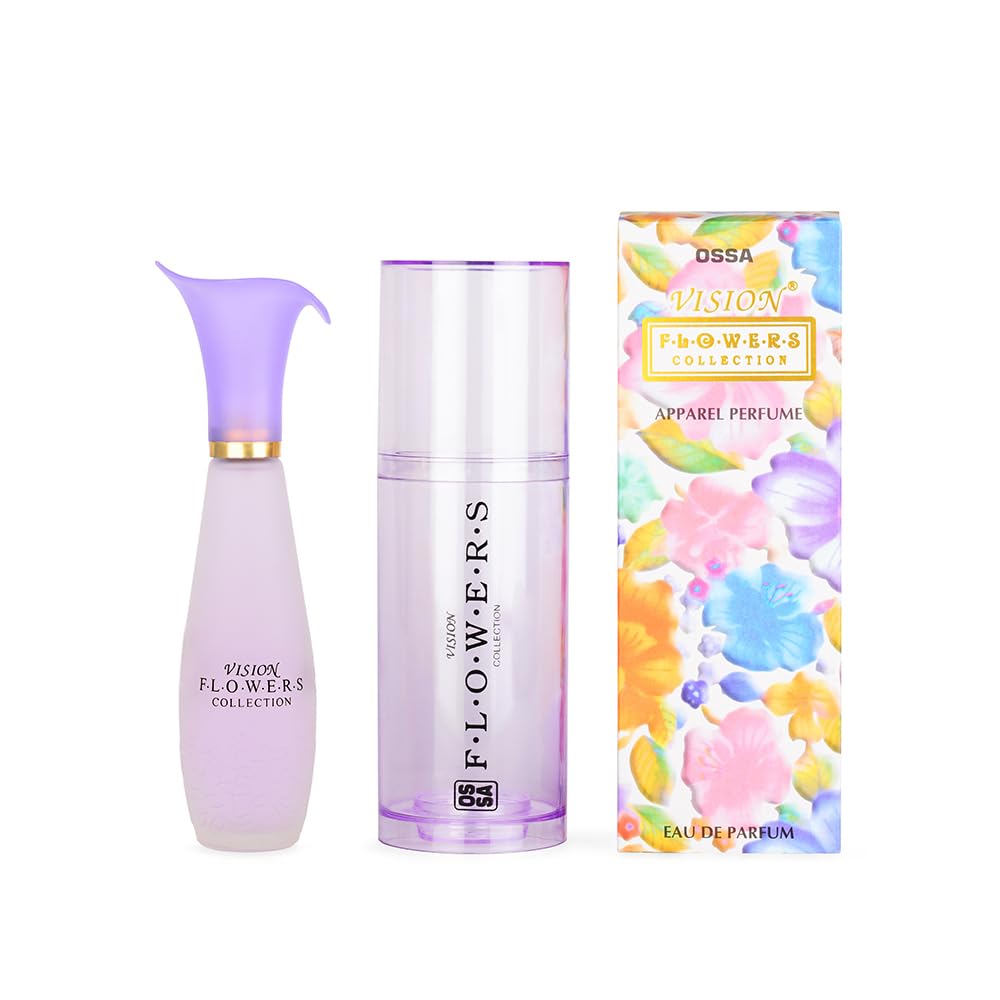 OSSA Flower Collection - 100ml Long Lasting Unisex Perfume Spray | Refreshing Floral Fragrance for Men & Women | Perfect for Daily Wear, Date Nights & Special Occasions