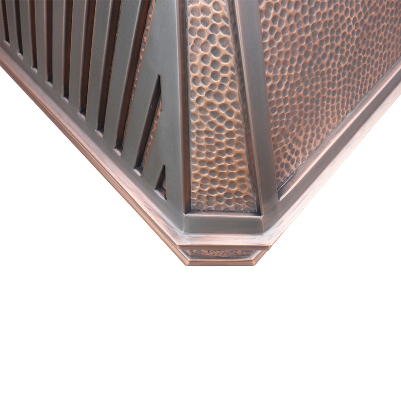 Premium RHM Copper Range Hood with Crown CT VH14TA - Professional Kitchen Ventilation for Home Chefs & Cooking Enthusiasts