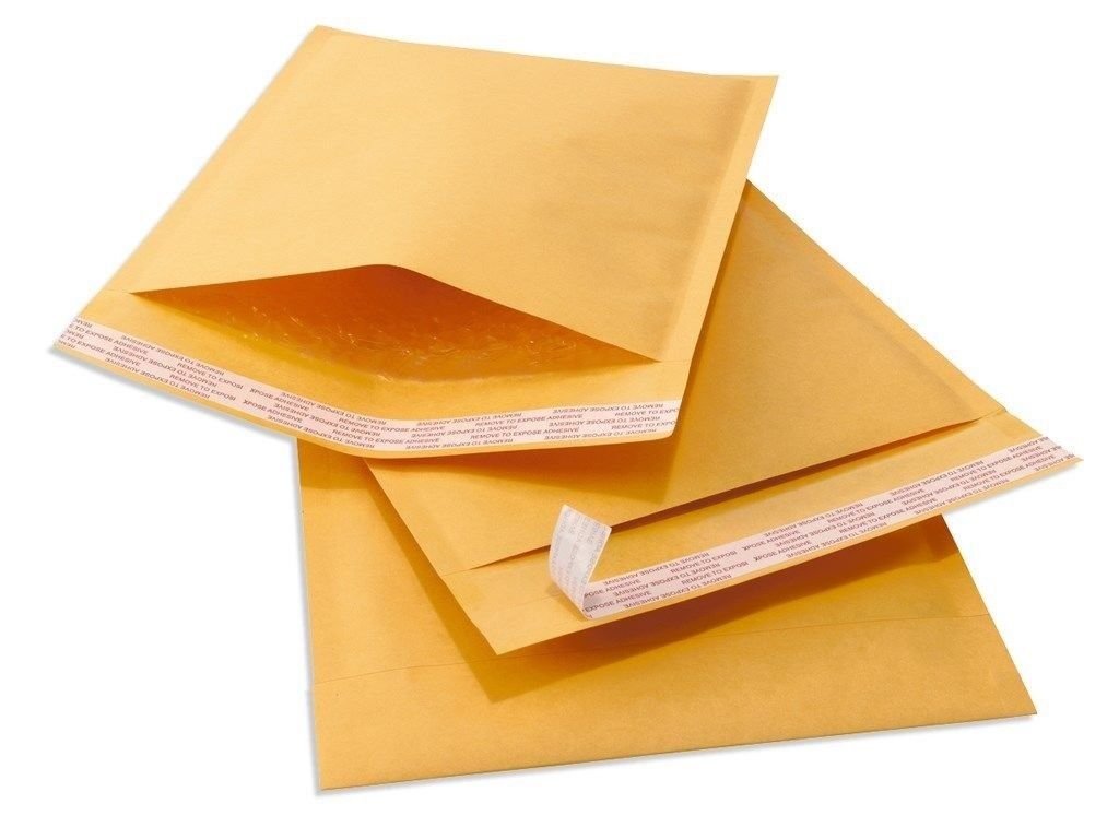 4x8 Kraft Paper Bubble Padded Envelopes - 5000#000 Heavy Duty Shipping Mailers (4