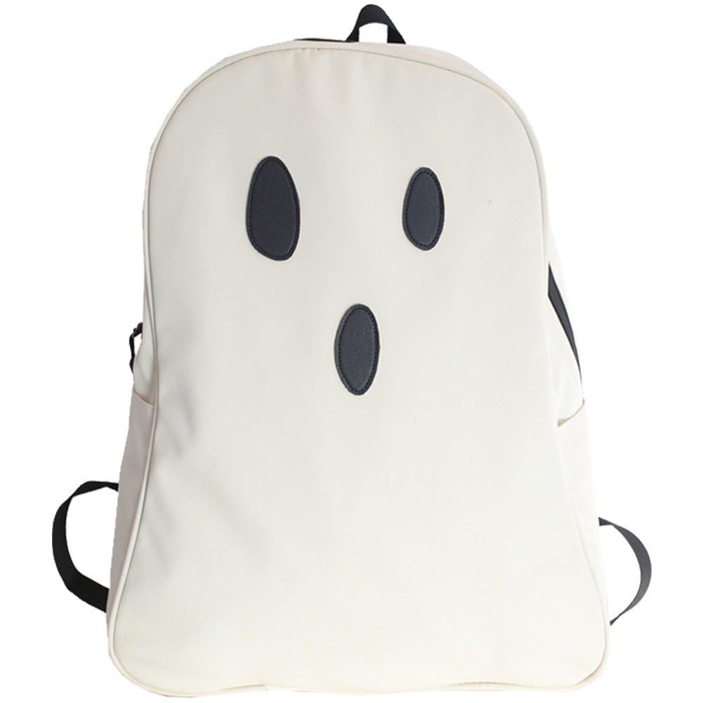 Halloween Ghost Backpack for Girls & Women - Cute Mini Shoulder Bag for Teens, Daypack for Travel, Party, Beach & School | Perfect Costume Accessory & Everyday Use