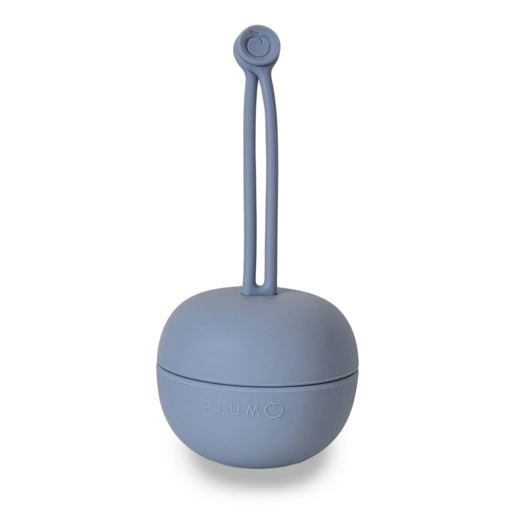 PLUM Soother Pod - Premium Baby Pacifier Holder with Clip, Steel Blue - Perfect for On-the-Go Parents & Toddlers at Home, Park, or Travel